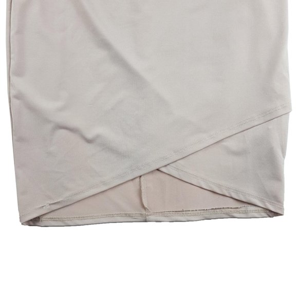 Forever 21 Womens Bardot Flounce Bodycon Dress Tan - Picture 3 of 5